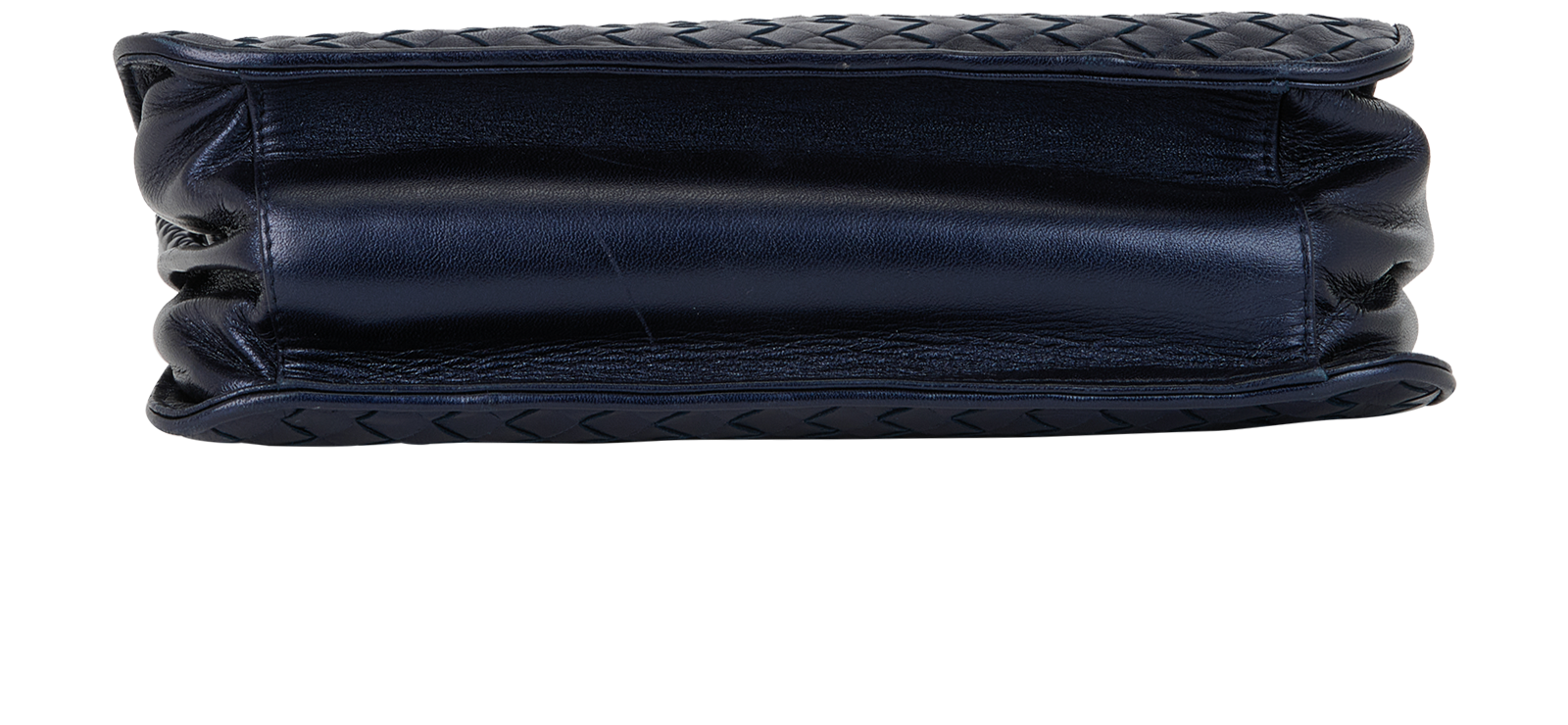 Vintage Intrecciato Shoulder Bag, &pound;350, Handbags, Blue, Leather, Top view